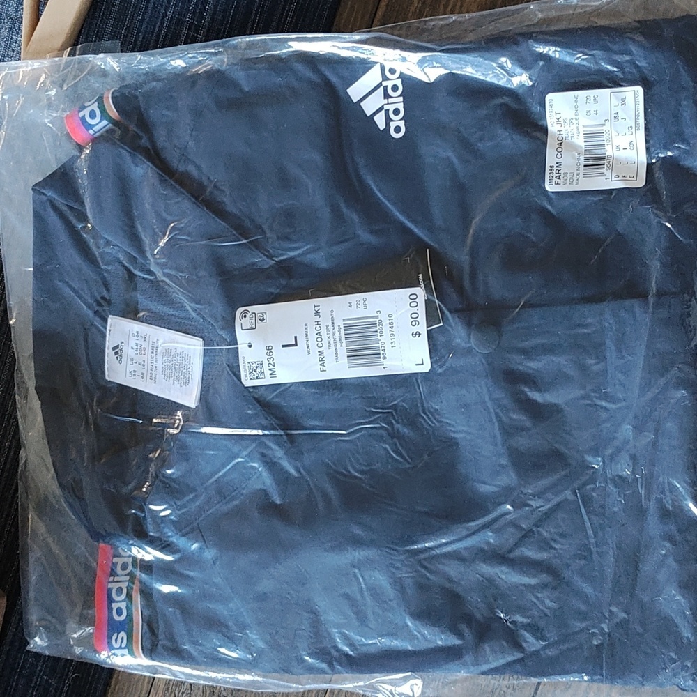 New FARM RIO Adidas Coach Jacket Size L - Picture 8 of 14